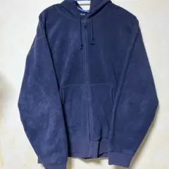 UNIQLO ネイビー フリース ジップアップパーカー