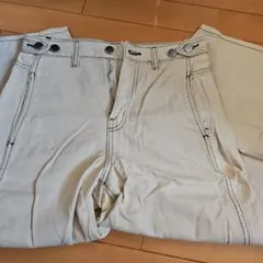 H&M ホワイト ストレートデニム 36P