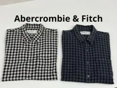 f062 Abercrombie & Fitch チェックシャツ　アバクロ　2枚