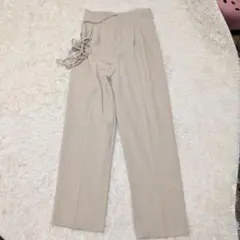 me+em select Lサイズ スラックス ベージュ