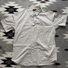 COMME CA ISM ストライプ 半袖シャツ Lサイズ