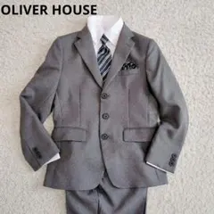【美品】オリバーハウス　フォーマルスーツ　150 卒服　グレー　5点セット