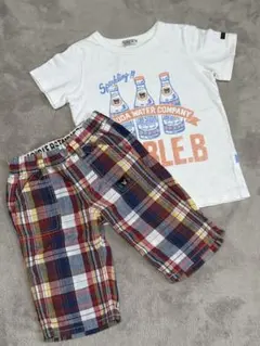 【DOUBLE.B 】Tシャツとハーフパンツセット 110のサムネイル