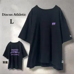 ディスカスアスレチック Tシャツ L 黒 半袖 バックプリント オーバーサイズのサムネイル