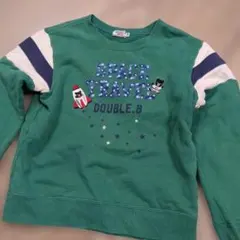 DOUBLE.B 宇宙　ロケット トレーナー 130　緑