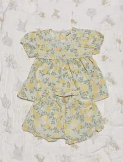 最終値下　美品　人気　フタフタ　レモン　セットアップ　90