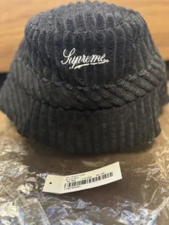 最終値下げ‼️Supreme コーデュロイ バケットハット ブラック