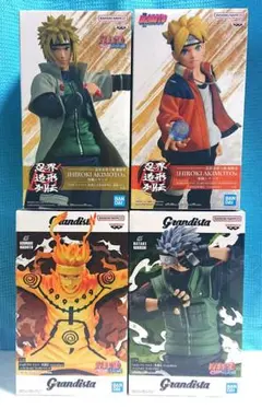 NARUTOナルト疾風伝フィギュアgrandista&忍界造形列伝 ４体セット
