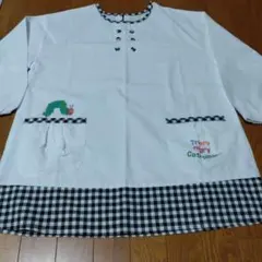 はらぺこあおむし★スモック★割烹着★長袖エプロン保育士看護師介護士★学研