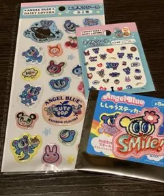 エンジェルブルー エポキシシール　ネイルシール　ししゅうステッカー セット売り
