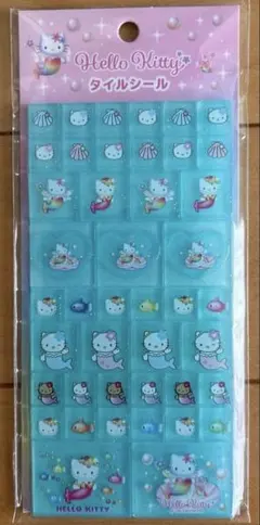 タイルシール キティ マーメイド　人魚　グリーン　緑