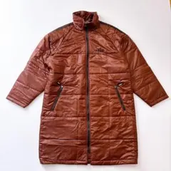 【希少】古着　adidas アディダス　ベンチコート　ユニセックス　茶　90s