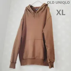 90s オールド ユニクロ OLD UNIQLO パーカー 茶 長袖プルオーバー
