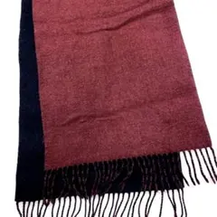 マフラー リバーシブル ボルドー・ブラック 約130×30cm 素材〈不明確〉