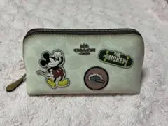ミッキー×COACH(コーチ) コラボ ポーチ