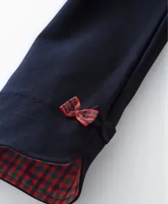 ファミリア　定番　ネイビー9分丈パンツ　ファミリアチェック