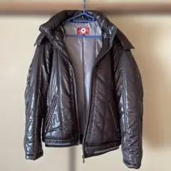 ブラウン ジャケット ファー付き