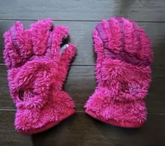 ノースフェイス　キッズ　子ども　手袋　ボア　もこもこ　xs ピンク