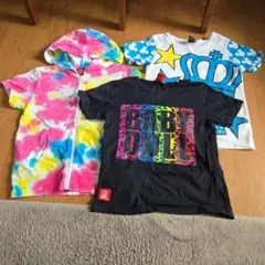 BABYDOLL フード付きTシャツ 、Tシャツ2枚セット　130cm