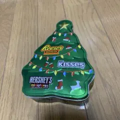 Hershey's クリスマスツリー型 空き缶