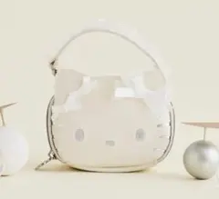 HELLO KITTY × BRILMY ミニポーチ PEARL WHITE