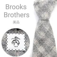 美品】ブルックスブラザーズ ネクタイ ギンガムチェック ブラック 