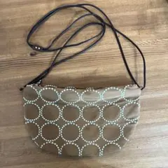 ミナペルホネン　クーペバッグ　ショルダーバッグ　ベージュ　タンバリン