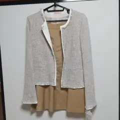 新品未使用 ノーカラージャケット レディーススーツSサイズ