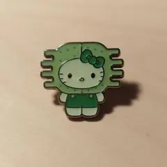 大阪関西万博　日本館　藻キティピンバッジ（クシダンゴケイソウ）