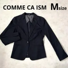 COMME CA ISMコムサイズム テーラードジャケット タイト紺 Mのサムネイル