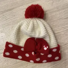 東京ディズニーリゾート ドット柄帽子　ミニーちゃん