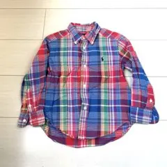 ラルフローレン キッズ マルチカラーチェックシャツ 100cm