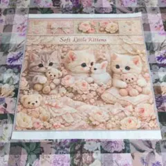 未使用　可愛い猫ちゃんパネル生地＆リバティ生地
