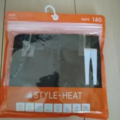 ユニクロ　STYLE-HEAT キッズレギンス 140 ブラック 未開封