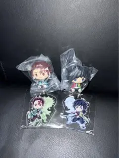 鬼滅の刃　一番くじ　ちょこのっこ　きゅんキャラアクリルチャーム　炭治郎、義勇