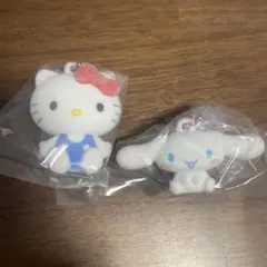 2個セット ふわわフロッキーマスコット キティ シナモロール