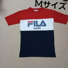 レディースFILA 半袖 Tシャツ Mサイズ 赤 ホワイト 紺
