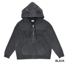 VOLCAN&APHRODITE ネコ耳ピグメントZIPパーカー