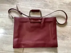 ZARA TRAFALUC ザラ 革ショルダーバッグ 手提げ 2way 赤レッド