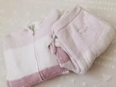 ジェラートピケ　ベビモコ3ボーダーパーカー＆パンツセット　ピンク