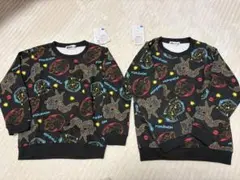 キッズトレーナー２枚 裏起毛120cm,130cm（ポケモンレックウザ）