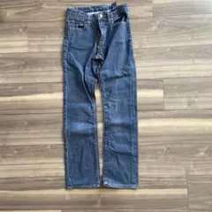 ダークブルー ストレートデニム