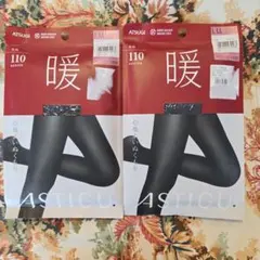 ATSUGI 110デニール タイツ L～LL 2枚セット
