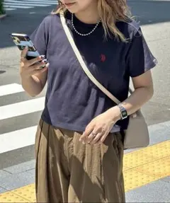 CPCM【U.S.POLO ASSN.】クロップドT ネイビーのサムネイル