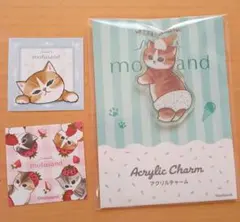 ファミマ　モフサンドわっふれ～むシール　アクリルチャーム