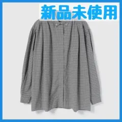 MARILYN MOON マリリンムーン タックフリルブラウス グレー プリーツ