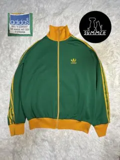 美品　70ｓオールドアディダスジャージ 西ドイツタグ　刺繍ロゴ デサント