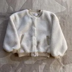 ボアジャケット（クリーム色・M）