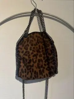 ステラ似 ヒョウ柄ミニチェーンバッグ