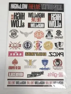 HiGH&LOW THE LIVE タトゥーシール